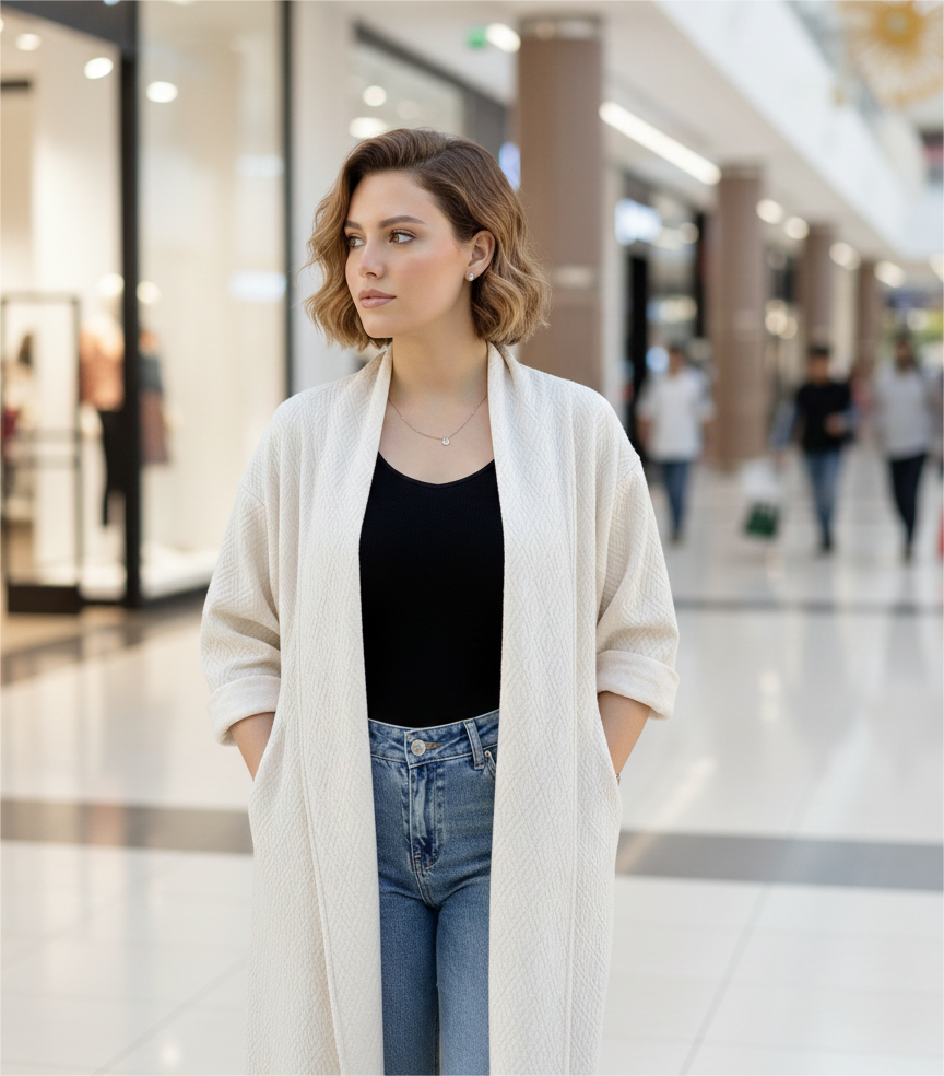 WALMÉ Cardigan – Beige