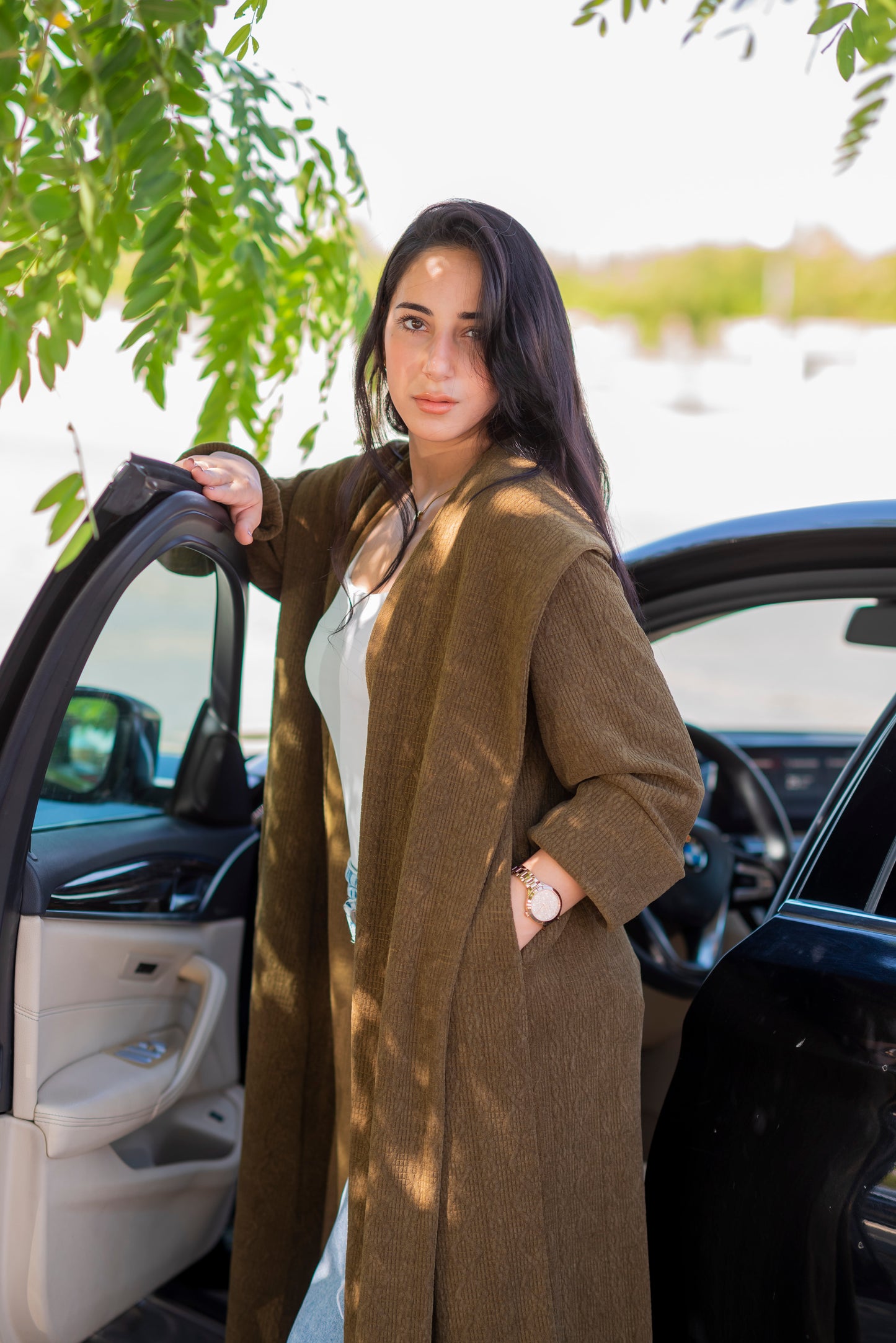 WALMÉ Cardigan – Khaki